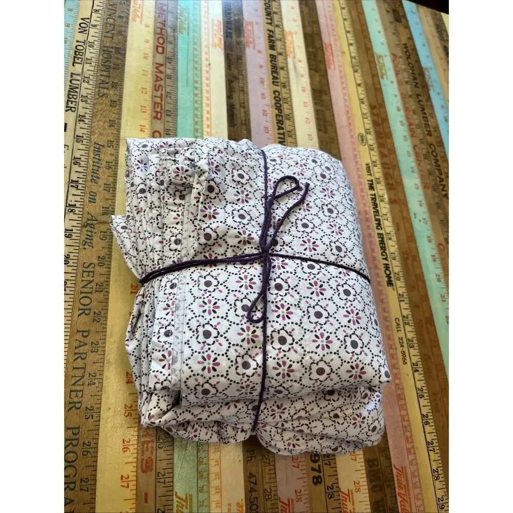 Pottery Barn Kids Floral Sheet Set Twin Flat Fitted Sheet 2pcs Daisy Boho Girls